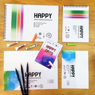 GIẤY/SỔ VẼ MÀU NƯỚC HAPPY ĐL300 gsm