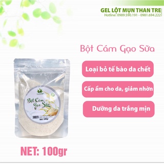 Bột Cám Gạo Nguyên Chất Đắp Mặt Nạ Dưỡng Da Trắng Mịn, Giảm Nám