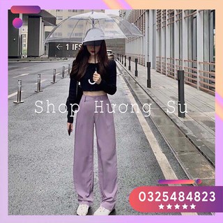 Quần ống rộng culottes xuông dài 100cm-HươngSu-(347-Qan-DuiOgRogDagSuogSizeLon-Tim)
