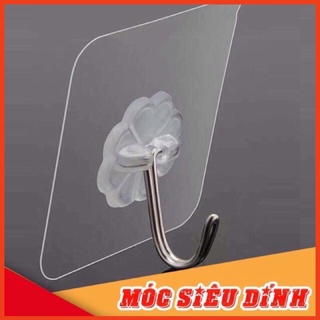 Móc Dán Tường  Siêu Dính Trong Suốt Chịu Lực Tốt Treo Tường Chắc Chắn