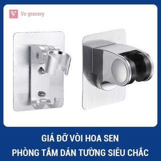 [HÀNG CÓ SẴN] Giá đỡ vòi hoa sen, phòng tắm dán tường siêu chắc, giá vòi sen cầm tay có thể điều chỉnh