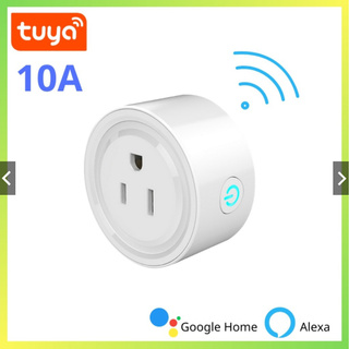Ổ công tắc cắm điện, điều khiển từ xa qua Wifi hẹn giờ bật tắt 10A  APP Tuya/Smart Life