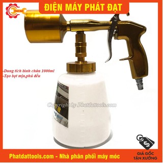Bình Phun Tạo Bọt Tuyết Khí Nén 1000ml-Đầu Kim Loại Mạ Vàng Cao Cấp