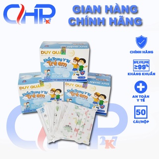 (Kid)Hộp khẩu trang y tế cho bé nhiều màu sắc 50 cái