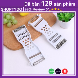 Nạo củ quả đa năng 6 in 1 chống han gỉ, dụng cụ nạo củ quả nhỏ gọn, nhanh chóng, tiện lợi