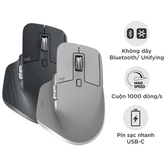 Chuột không dây Logitech MX Master 3 Đen - Hàng Chính Hãng