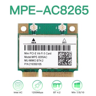 Card wifi 8265HMW băng tần kép 5Ghz 867Mbps kèm Bluetooth 4.2 mini pcie dành cho laptop PC