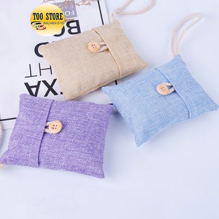 Túi Than Tre Hoạt Tính Hàn Quốc Khử Mùi Hôi Ô Tô Hút Ẩm Trang Trí Xe Hơi 100g TOO-STORE