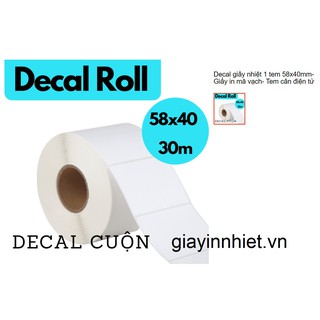 Tem cân khổ 58x40mm, 60x40mm, tem cân điện tử