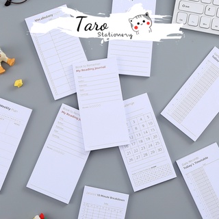 Giấy note ghi chú tiện dụng lên kế hoạch to do list N05 học từ vựng Simple Taro Stationery