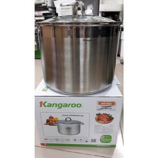 Nồi Luộc gà Inox 5 đáy cao cấp kangaroo KG122 size 30cm kèm ảnh thật