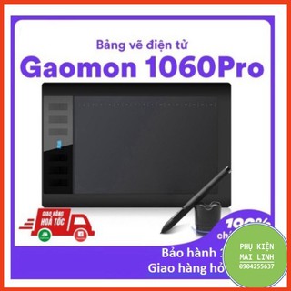 [CHÍNH HÃNG, HÀNG CÓ SẴN ] Bảng vẽ điện tử Gaomon 1060Pro - 10x6 inch,8192 cấp độ lực, độ nhạy cao, độ trễ thấp