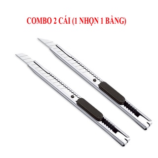 Combo 2 dao rọc giấy bằng thép mini