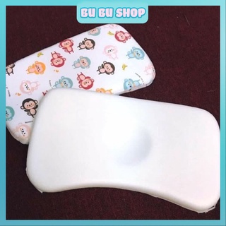 Gối cao su non dành cho bé sơ sinh có lõm chống móp đầu