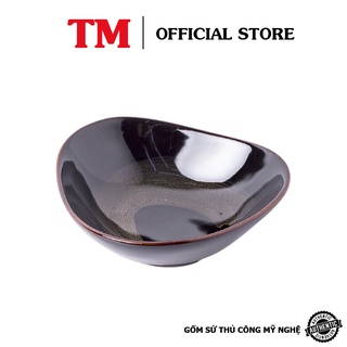 Bát Tô Tam Giác Men Cánh Gián Xưởng Gốm TM Bát Tràng 27x26cm