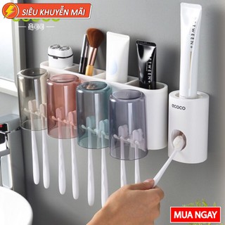 KỆ ĐỰNG ĐỒ PHÒNG TẮM ECOCO 2/3/4 CỐC TRONG SUỐT SẠCH SẼ
