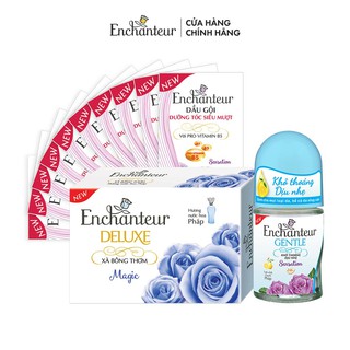 [HB gift] Combo 3 quà Enchanteur (Xà bông + Dây dầu gội + Lăn 25ml) - mùi ngẫu nhiên