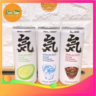 Nước Trái Cây Có Ga Lon 330ml GIẢM CÂN Soda GENKI FOREST