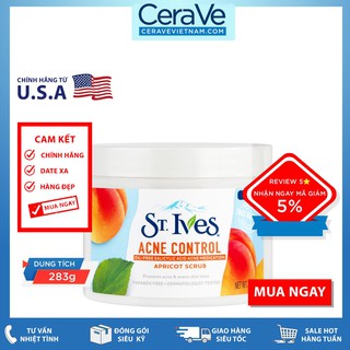 Tẩy tế bào chết toàn thân St.Ives Acne Control Apricot Scrub (283g)