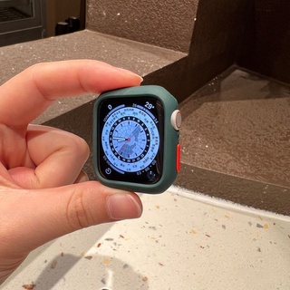 Vỏ Silicone Mềm Nhám Chống Sốc Cho Đồng Hồ Apple Watch 7 6 5 3 41mm 45mm 40MM 44MM