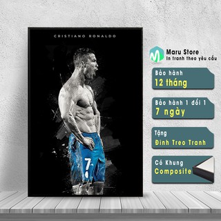 Tranh Ronaldo Có Khung, Chuyên Trang Trí Phòng Net Fifa