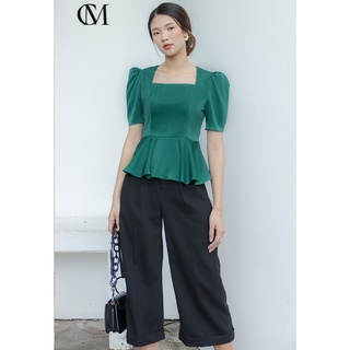 Quần ống rộng Culottes nữ, vải tuyết mưa hàn, thiết kế ly vật mang phong cách công sở Clara