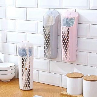 Hũ ống đựng đũa muỗng dán tường nhà bếp không cần khoan tường