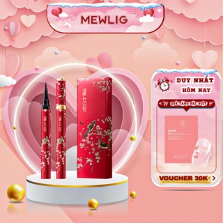 Bút kẻ mắt nước Shunhua vỏ cổ trang màu xanh- chống nước không trôi siêu nét hàng có sẵn ảnh thật