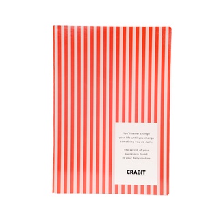 Vở Crabit kẻ ngang Carrot Sọc Cam - 80 trang - Giao hỏa tốc