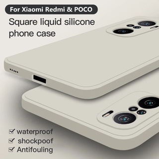 Ốp điện thoại dẻo khung vuông cho Xiaomi POCO M4 M3 X3 F4 GT NFC F2 F3 Pro 4G 5G 2022