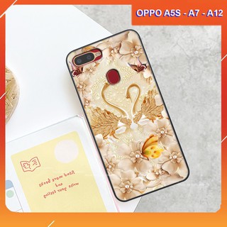 Ốp lưng Oppo A5S / A7 hình hình hoa, thiên nga, đẹp thời trang - CAO CẤP - SANG TRỌNG