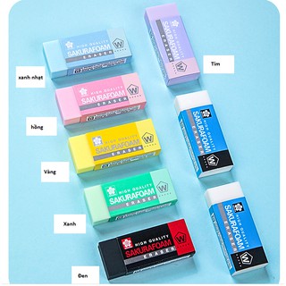 Tẩy gôm Sakura Foam Đủ màu Pastel ngọt ngào - A08
