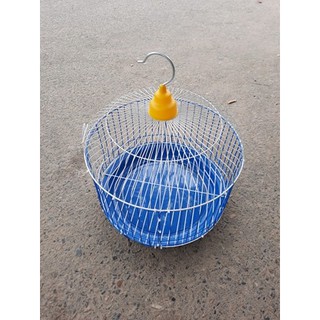 Lồng chim cu gáy tròn sơn tĩnh điện (Tặng khay hứng phân) 30x35 cm