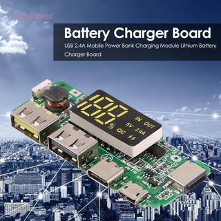 POWER Bảng Mạch Sạc Pin Lithium Usb 2.4a