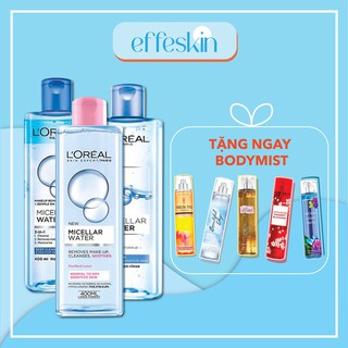Nước tẩy trang cho mọi loại da L'Oreal Paris 3-in-1 Micellar Water 400ml EFFESKIN