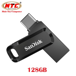 USB OTG Sandisk Ultra Dual Drive Go USB Type-C 3.1 128GB 150MB/s (Đen) - Hàng chính hãng