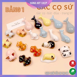 Gác cọ sứ nhiều hình -Bảng 1