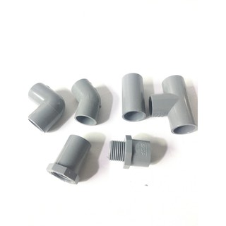 Phụ kiện ống nhựa phi 21 [ cút, chếch, nối, tê chia 3, ren ngoài, ren trong 21]