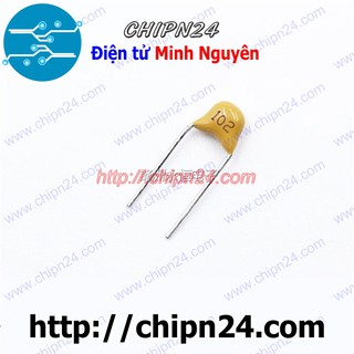 [25 CON] Tụ Tantalum Cắm 102p 102 50V DIP