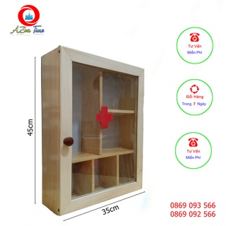(TYT-02) Tủ Y Tế Gia Đình, Tủ Thuốc Treo Tường Sản Phẩm Bền Chắc Dễ Dàng Sử Dụng - Azonshop