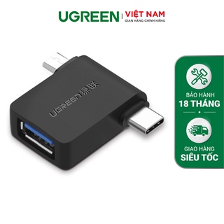 Đầu chuyển Micro USB + USB - C sang USB 3.0 UGREEN 30453