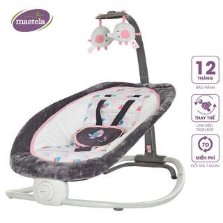 Ghế rung cho bé sơ sinh Mastela 6915/6917 có đồ chơi kèm  nhạc trắng ru ngủ, 4 nấc điều chỉnh độ cao gọn nhẹ tiện lợi