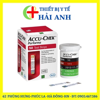 [Hộp 50] Hộp Que Thử Đường Huyết AccuCheck Performa 50 que