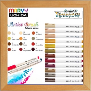 [HVVT] Bút cọ màu Marvy Artist Brush 1100 (Autumn series)