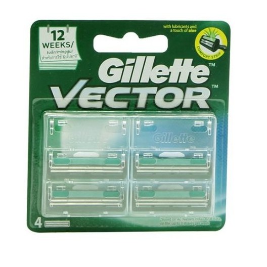 Lưỡi dao cạo Gillette Vector (4 lưỡi)