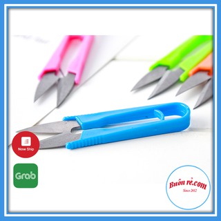 Kéo Bấm Chỉ- Kéo Cắt Chỉ Cán Nhựa Chữ U Nhỏ Gọn - 00120
