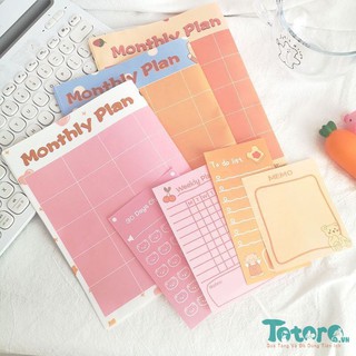Set Trang Trí Thời Gian Biểu Gấu Thỏ