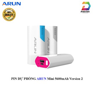 Pin Dự Phòng Arun 5600mAh Version 2 Chính Hãng