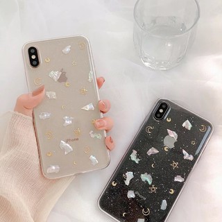 𝐂𝐨́ 𝐬𝐚̆̃𝐧 𝐜𝐡𝐨 𝐢𝐏𝐡𝐨𝐧𝐞 𝟏𝟐  - Ốp lưng iphone silicon trong ép xà cừ sao vàng