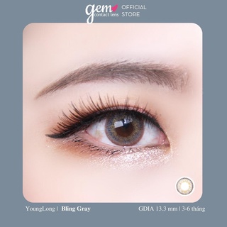 Lens nội địa Hàn YOUNGLONG BLING GRAY - HSD 3 THÁNG LENSME Ẩm Cao Phù Hợp Mắt Nhạy Cảm